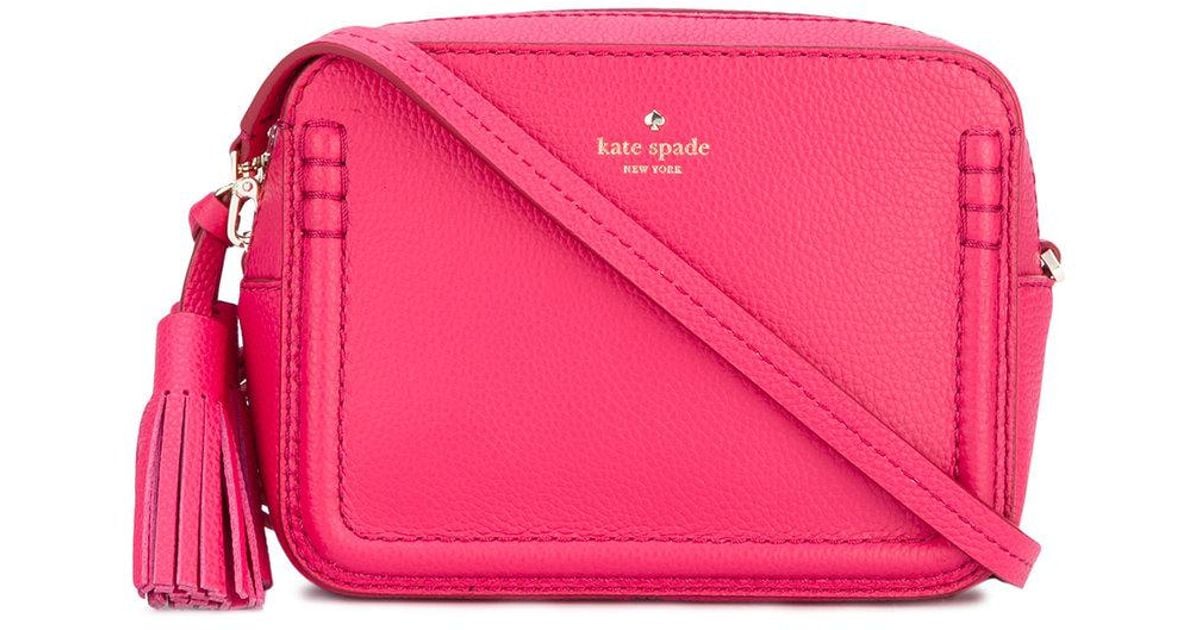 Lyst Kate Spade Tassel Detail Crossbody Bag in Pink