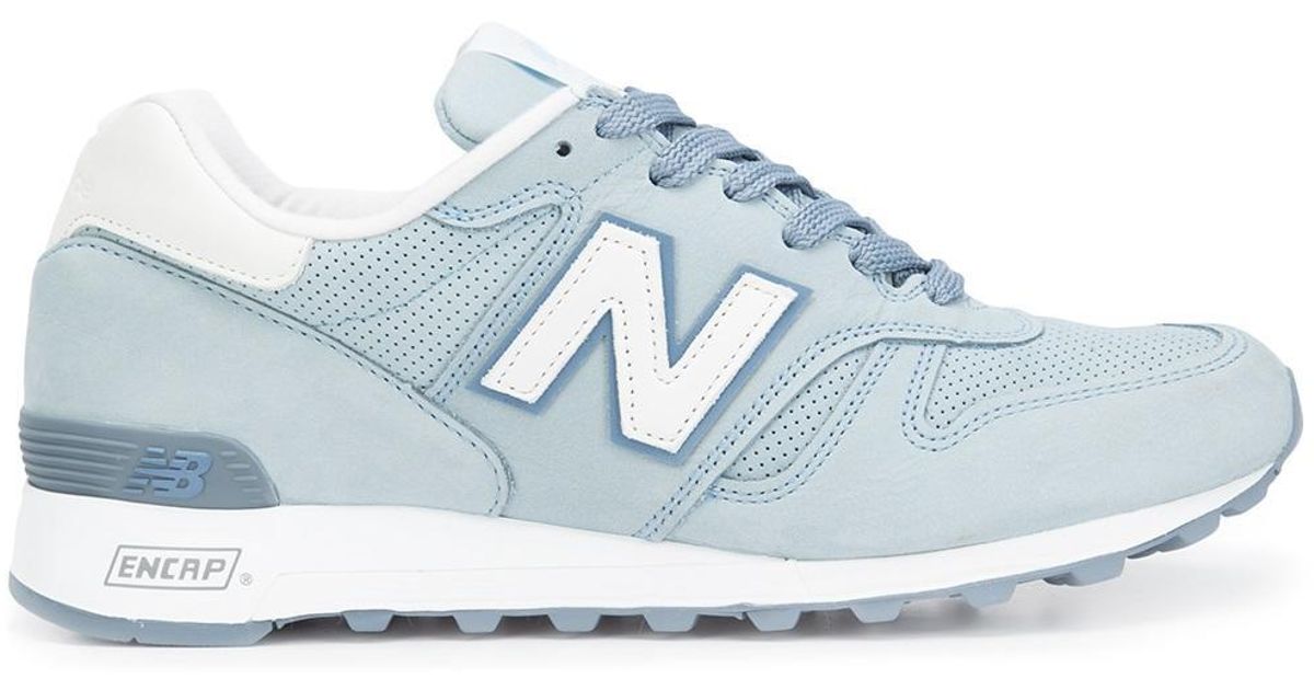 Lyst - New Balance Logo Sneakers in Blue