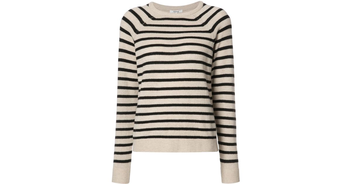 ganni stripe jumper
