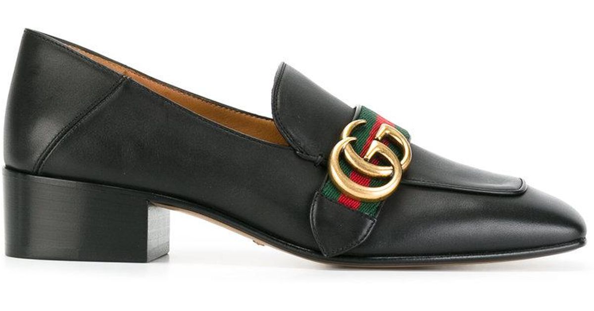 gucci loafer with heel