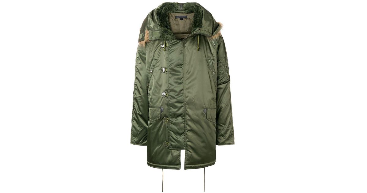 Parka Fourrure En Rubchinskiy Pour Gosha À Lyst Homme Vert Artificielle Coloris Col dfqptwI