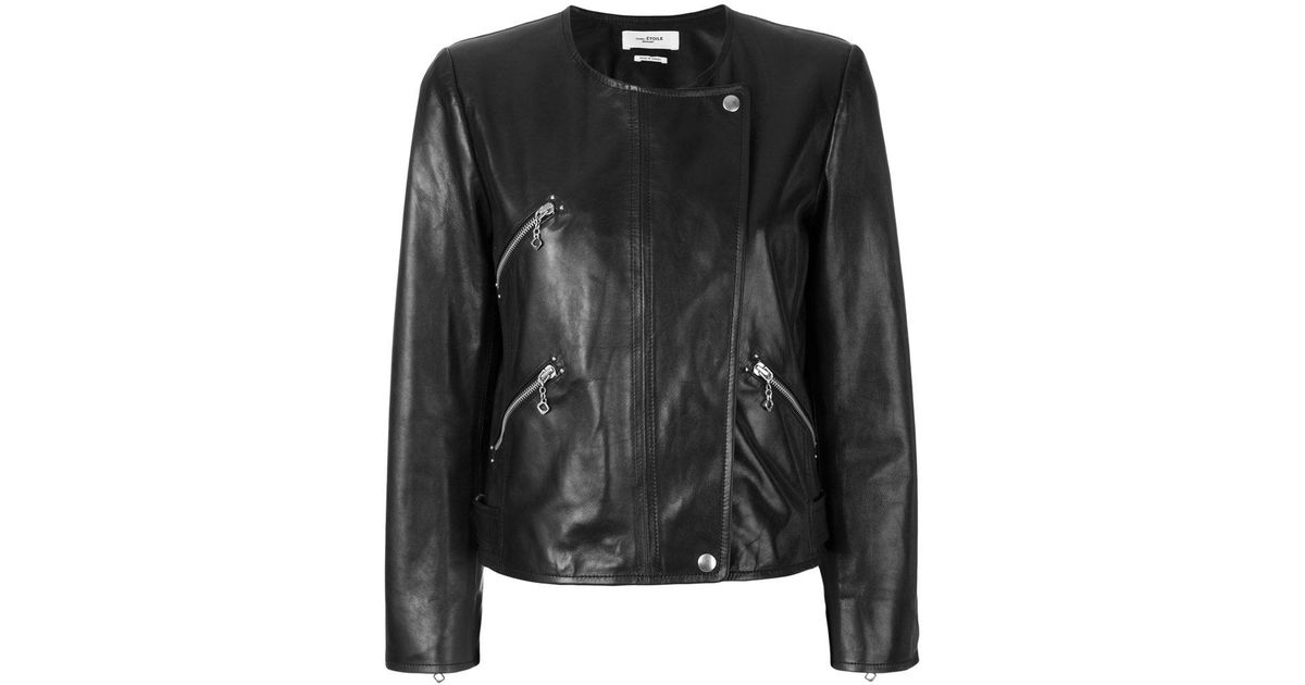 Étoile Isabel Marant Black Kankara Biker Jacket Lyst