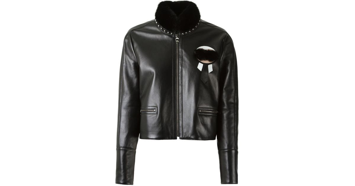 Lyst Fendi Karlito Jacket In Black