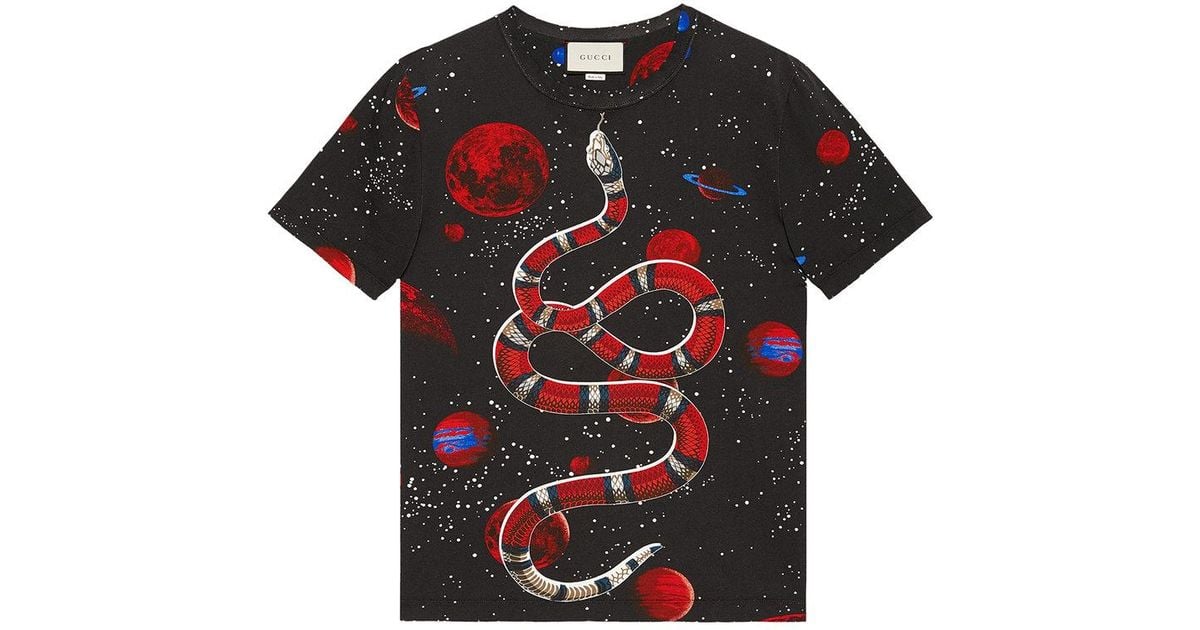 gucci snake shirt black
