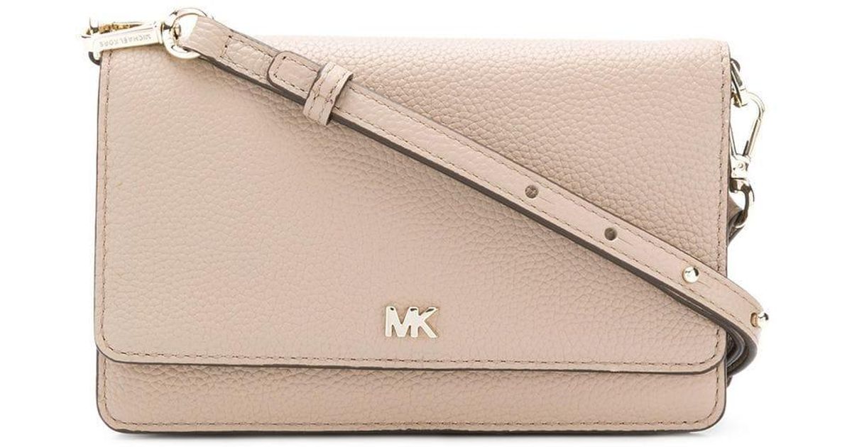 MICHAEL Michael Kors Smartphone Crossbody Bag in Natural - Lyst