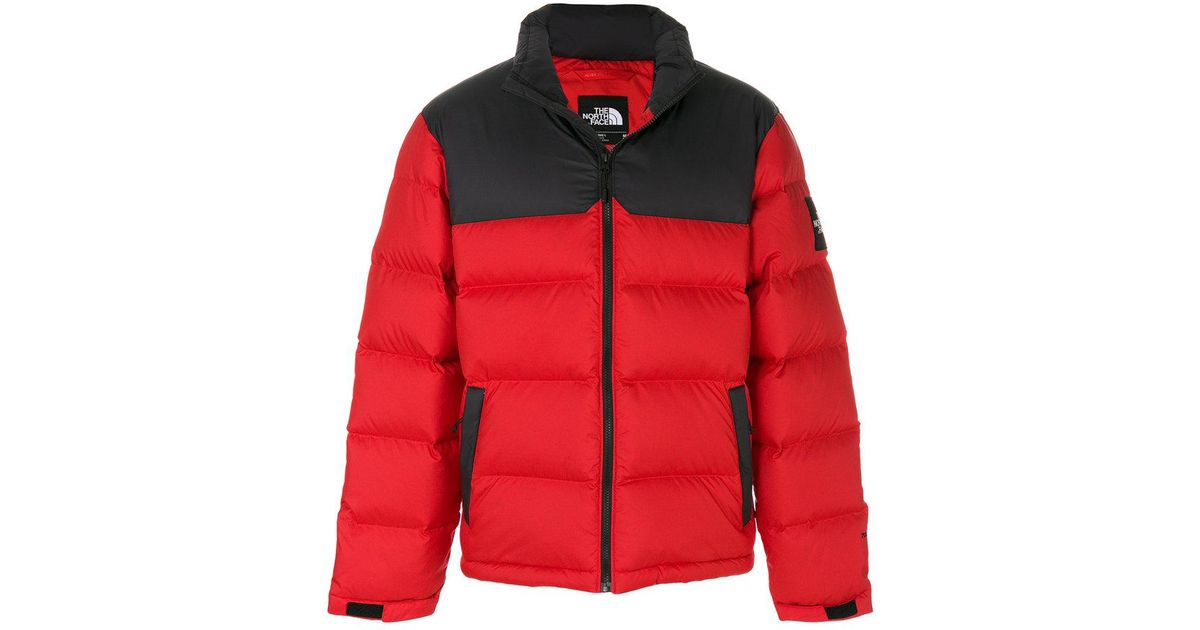Lyst - The North Face Two-tone Puffer Jacket in Red for Men