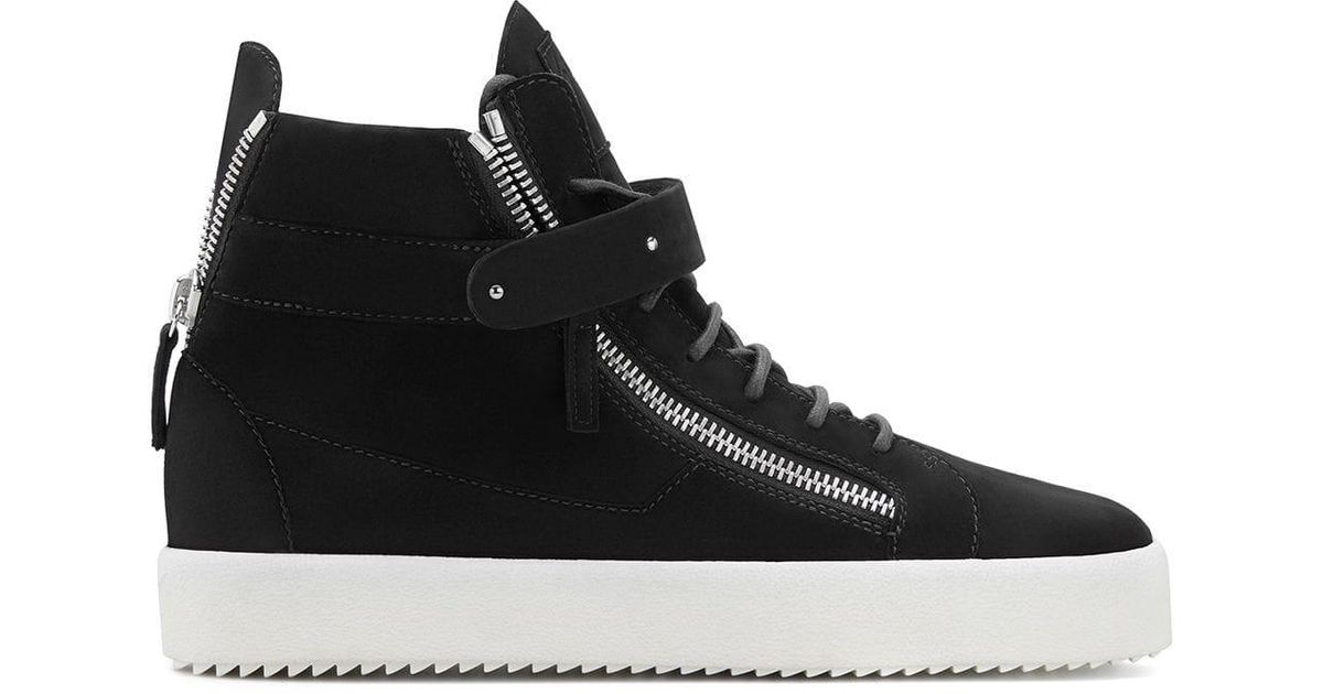 Giuseppe Zanotti Denny Velvet Sneakers in Black for Men - Lyst