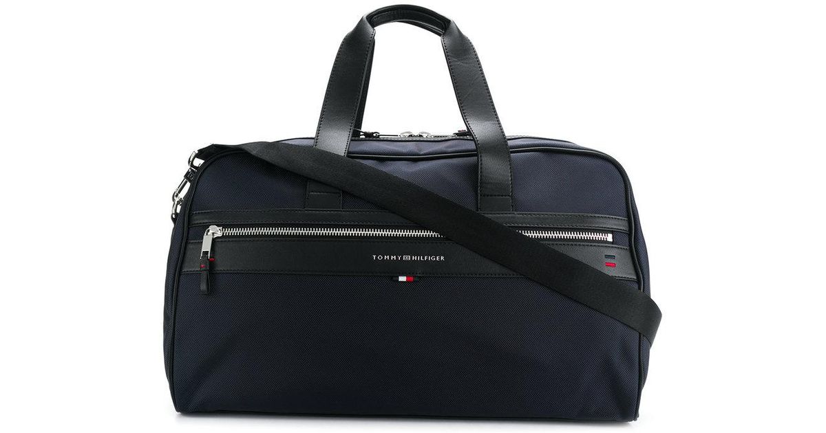 Lyst Tommy Hilfiger Contrast Duffle Bag In Blue For Men