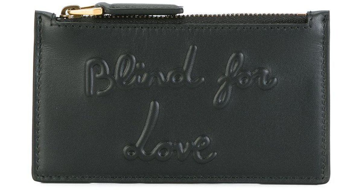 Lyst - Gucci - Blind For Love Embossed Coin Pouch - Men - Calf Leather ...