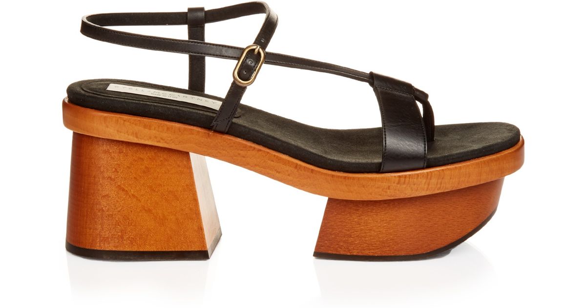 Stella mccartney Altea Faux-leather Block-heel Platform Sandals in ...