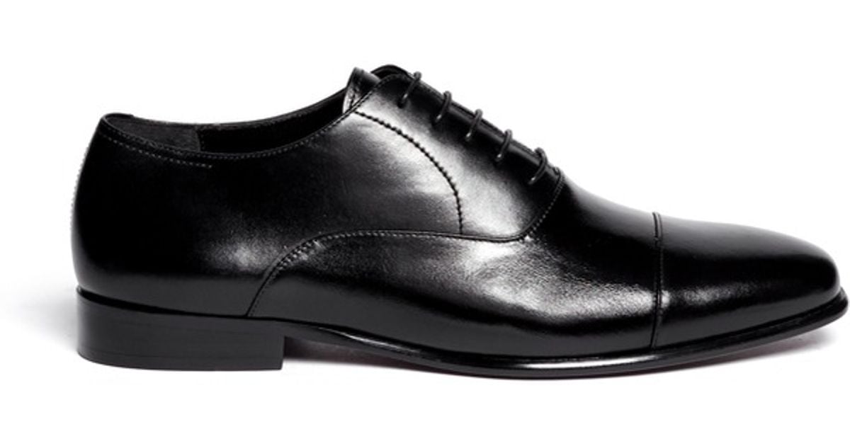 Artigiano Leather Oxford Shoes in Black for Men | Lyst