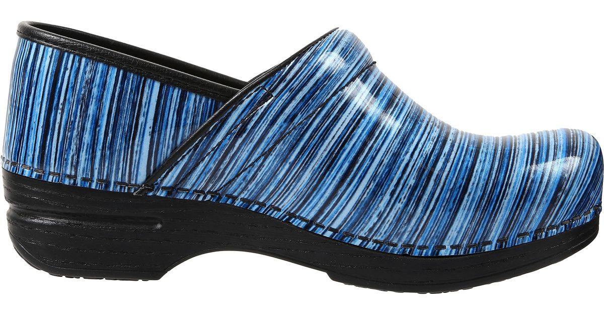 Dansko Pro Xp in Blue (Blue Striped Patent) Lyst