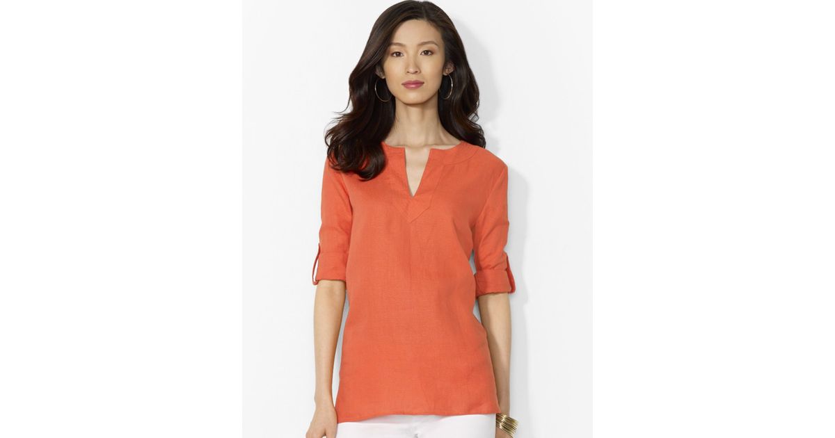polo ralph lauren floral linen tunic