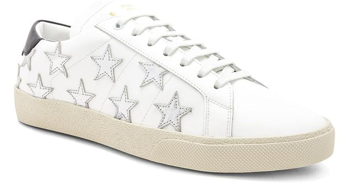 saint laurent white sneakers mens