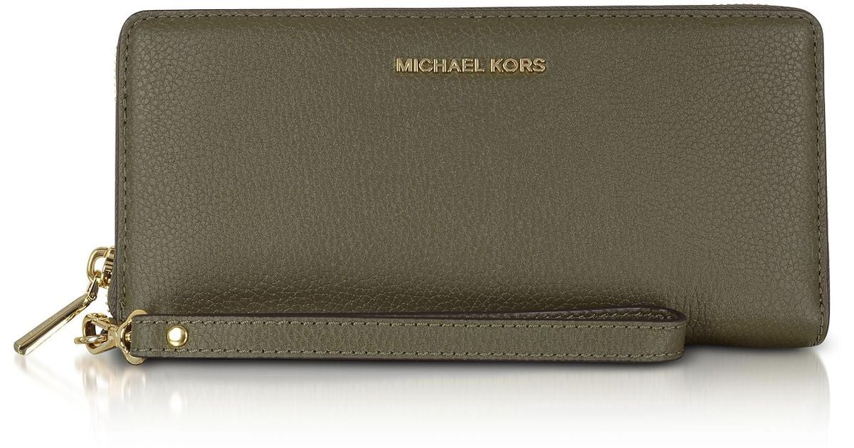 michael kors small pebbled leather wallet