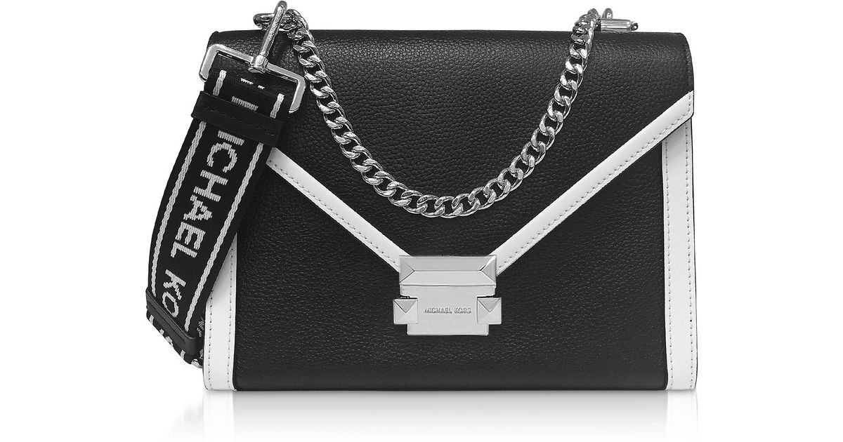 michael kors black white bag