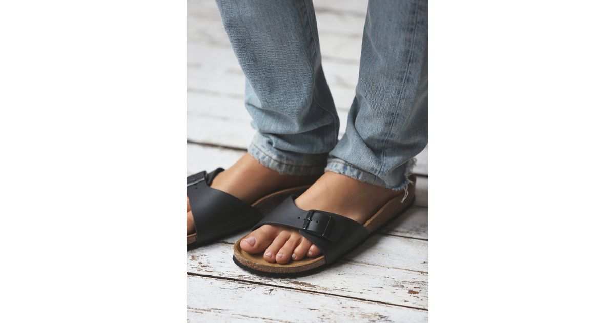 Lyst - Free People Madrid Birkenstock in Black