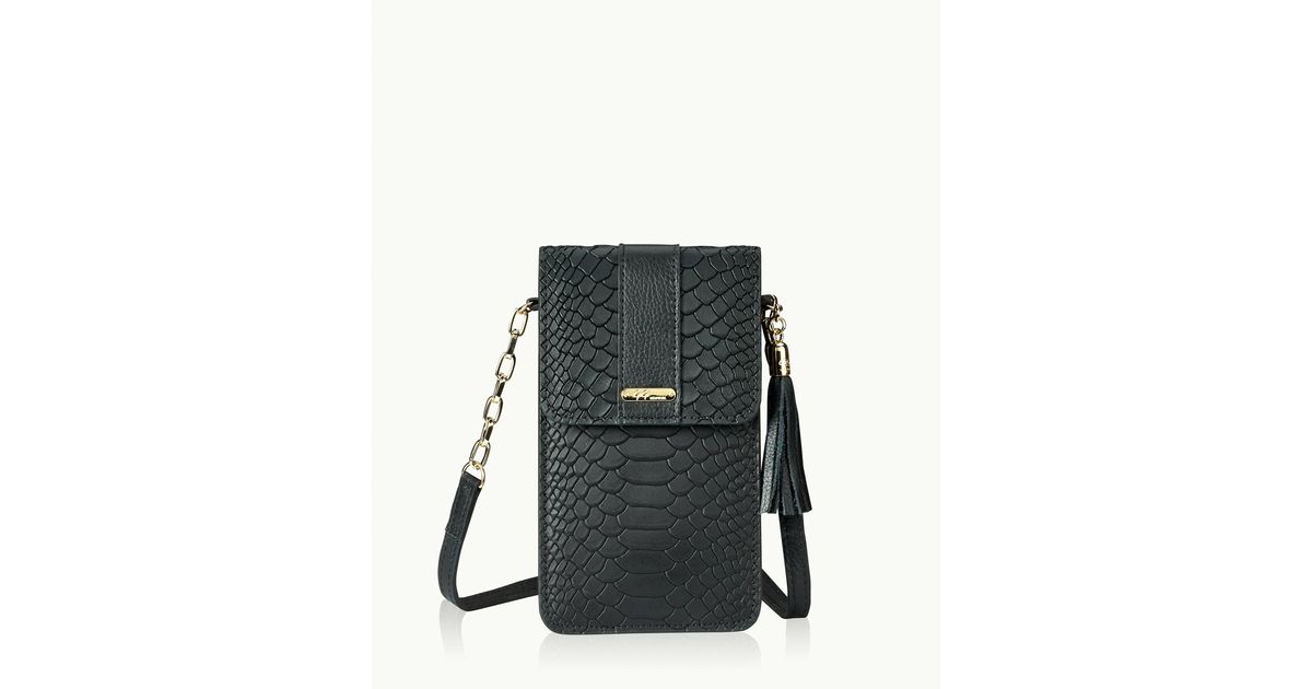 Lyst Gigi New York Penny Phone Crossbody Bag In Black