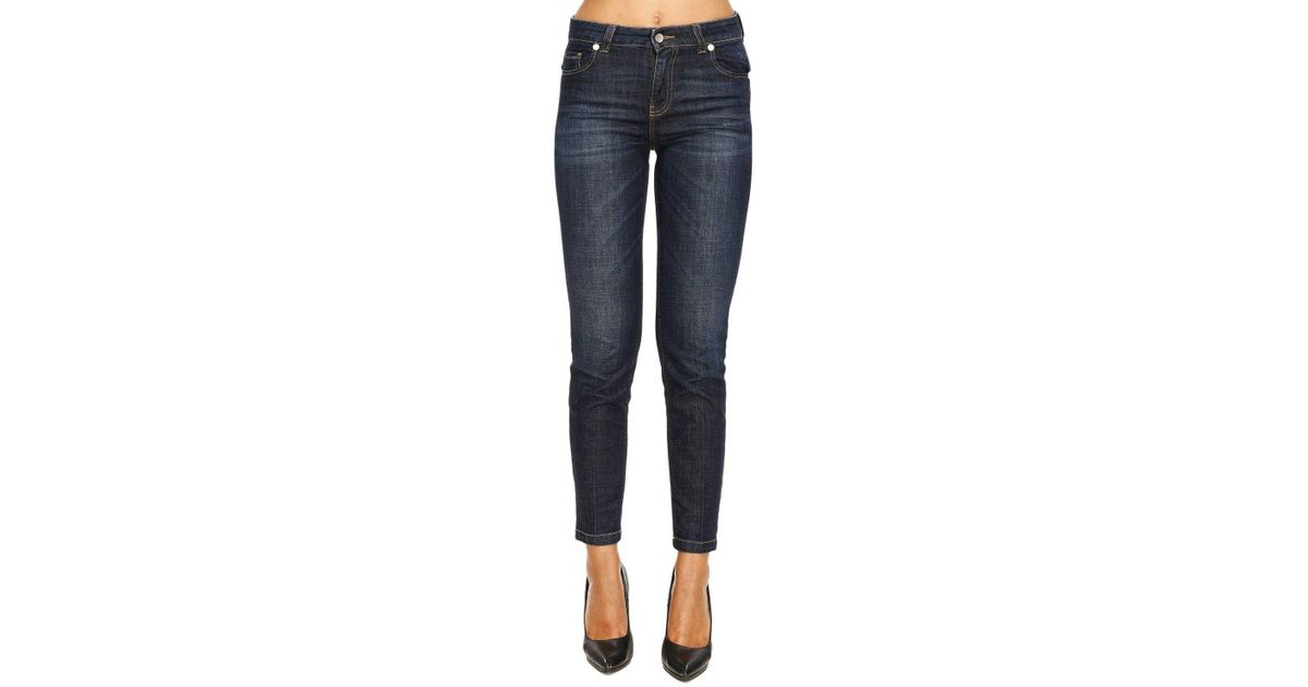 Lyst - Twin Set Jeans Women in Blue