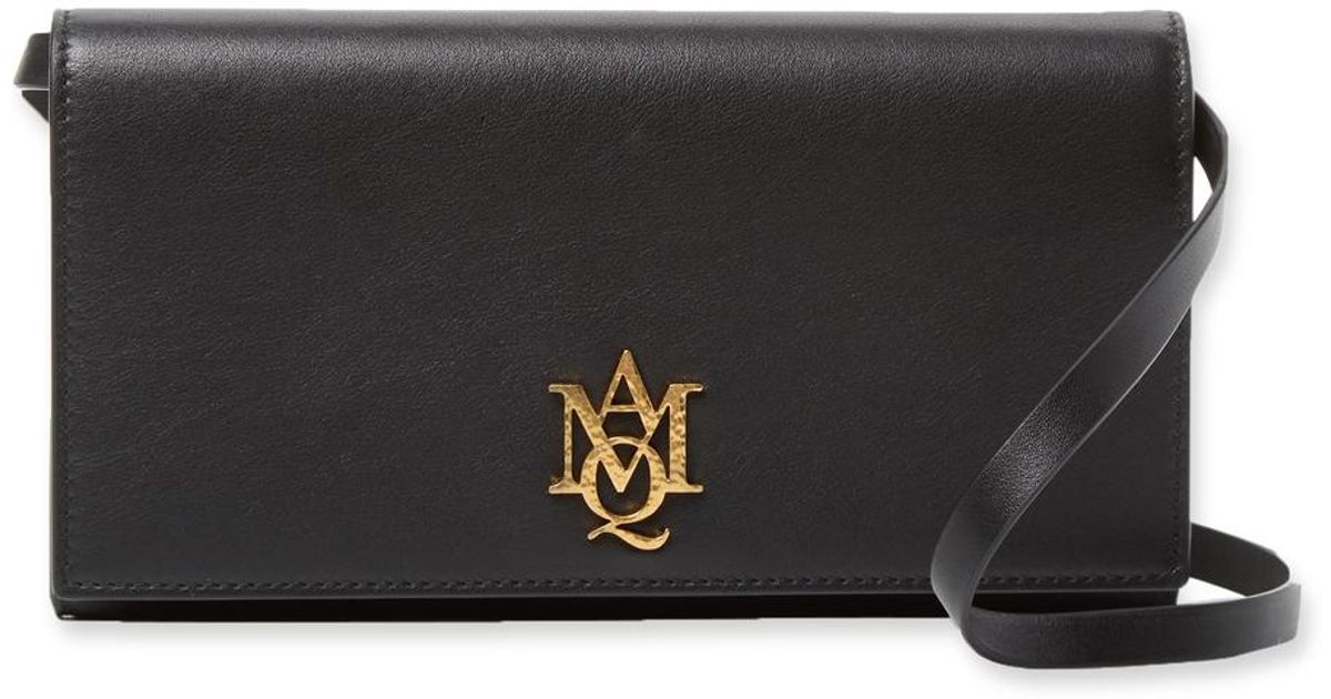 Alexander Mcqueen Black Designer Clutch Bag