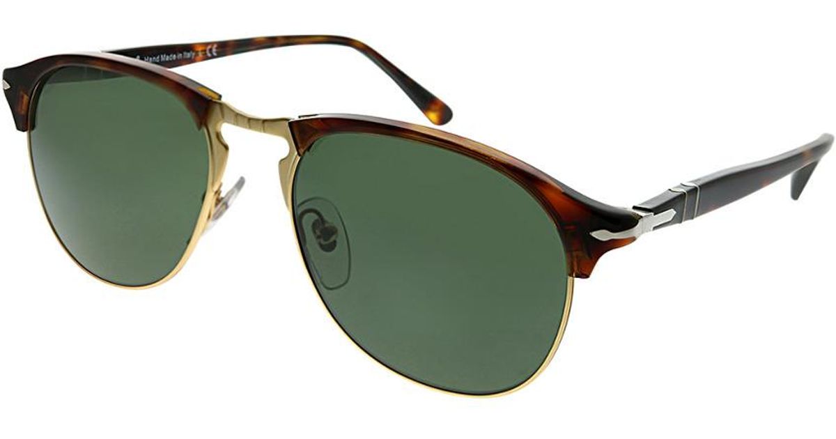 Persol Unisex Aviator 53mm Sunglasses in Green - Lyst