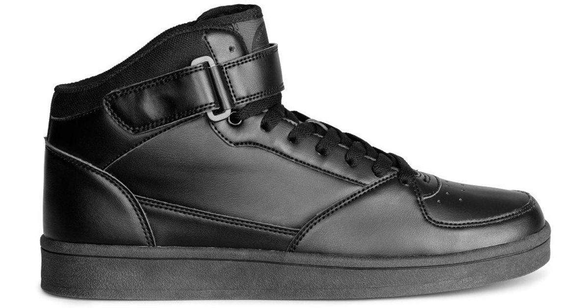 H&m Hi-top Trainers in Black for Men | Lyst