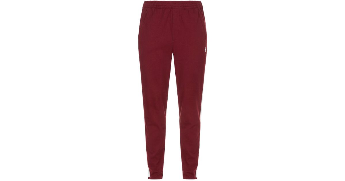 Lyst - Polo Ralph Lauren Side Stripe Sweatpants in Red for Men