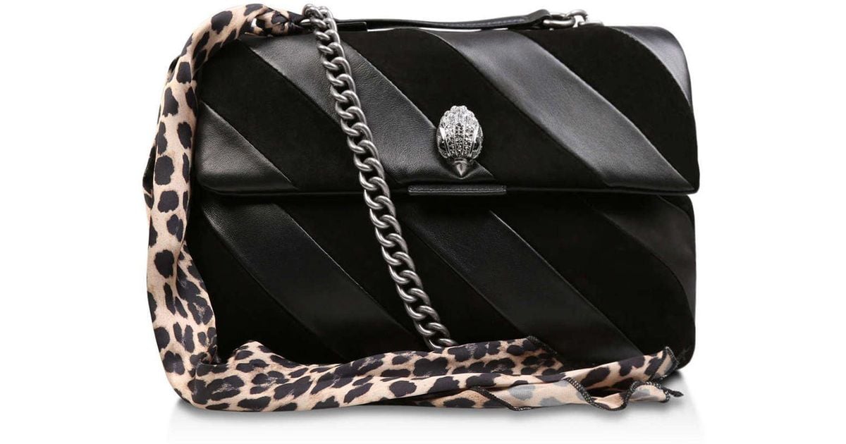 Kurt Geiger Large Leather Soho Shoulder Bag in Black Lyst