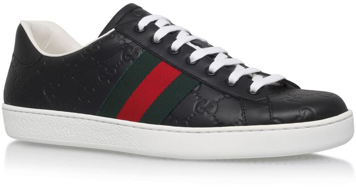 gucci black ace sneakers