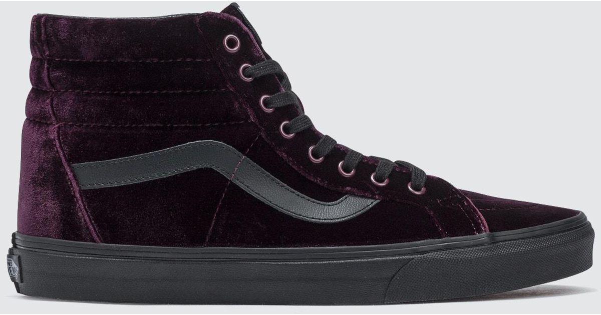 vans sk8 hi black purple