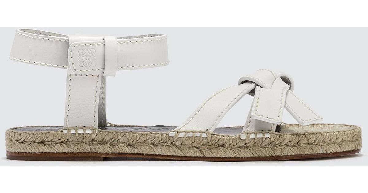 loewe gate leather sandals