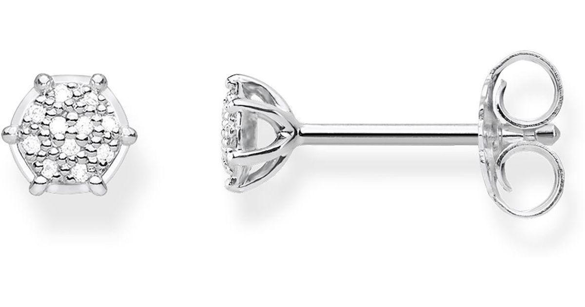 Thomas Sabo Glam Soul Diamond Pavé Ear Studs In White Lyst