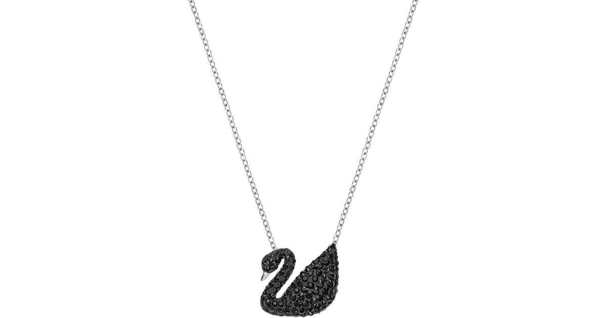 Lyst - Swarovski Iconic Swan Pendant - - 5347329 in Black