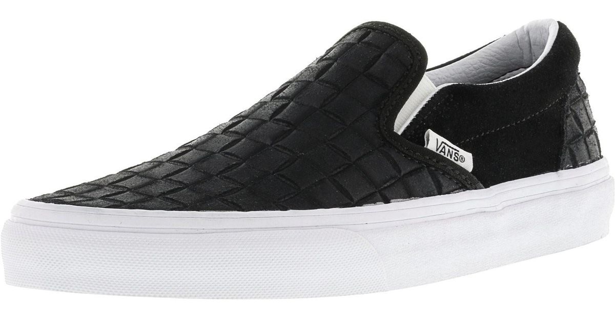 vans suede checkers slip on