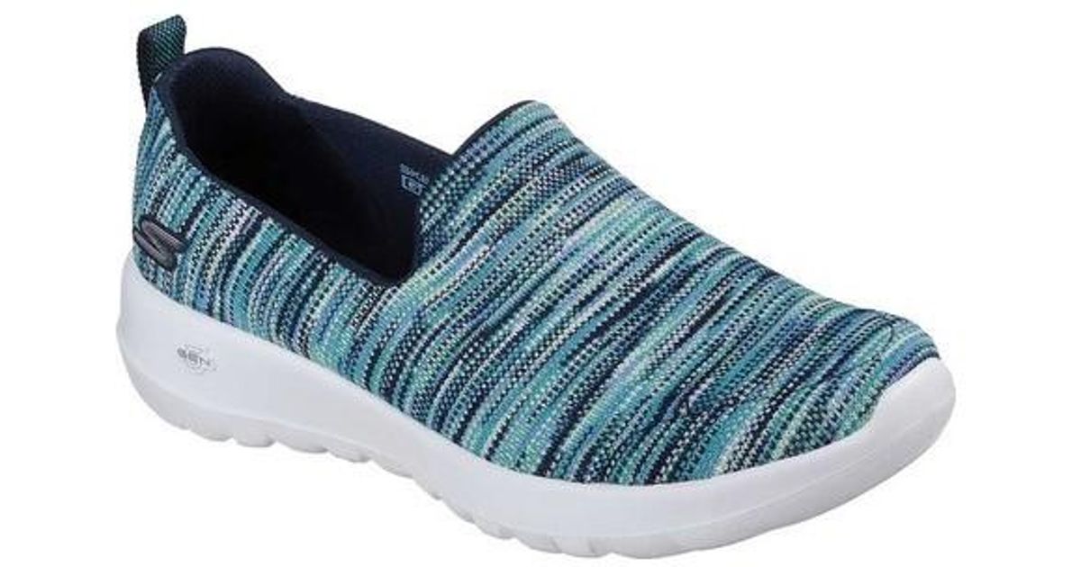 Lyst - Skechers Go Walk Joy - Terrific (navy/multi) Women's Slip On ...