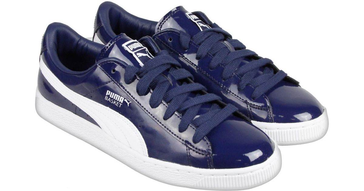 puma basket matte and shine lace up sneakers puma basket matte and shine lace up sneakers