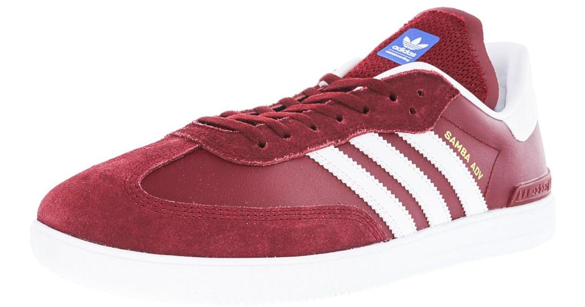 adidas samba adv burgundy