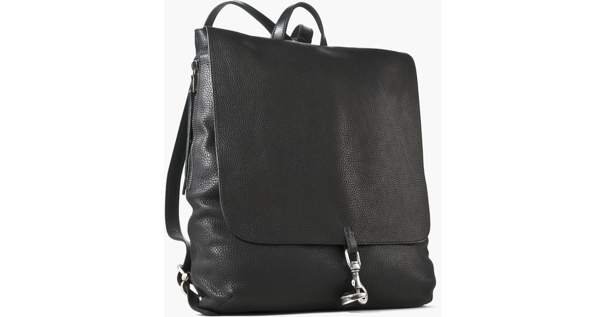 Lyst - John Varvatos Pebbled Leather Wrangler Backpack in Black for Men