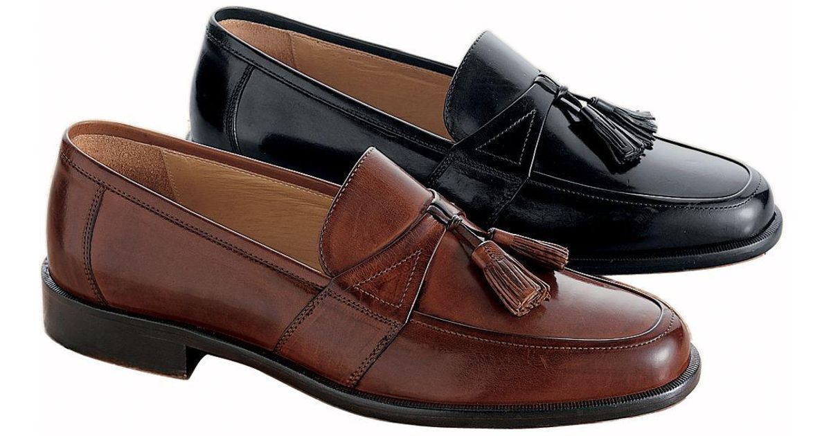 Lyst Jos A Bank Horner Shoe By Johnston Murphy In Black