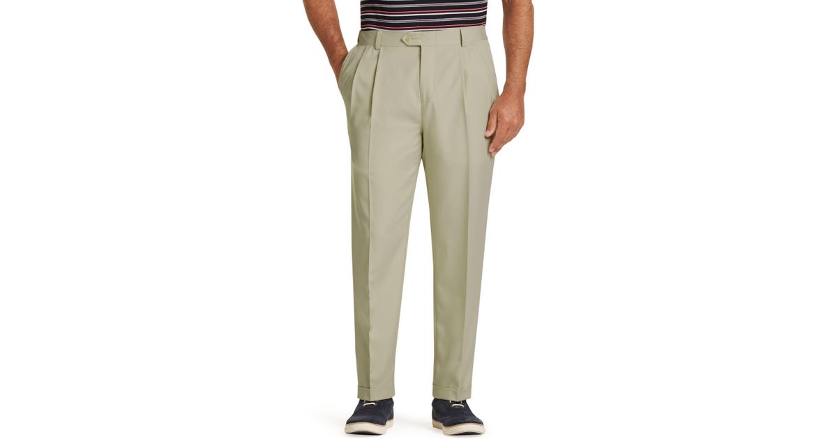 mens pleated golf pants