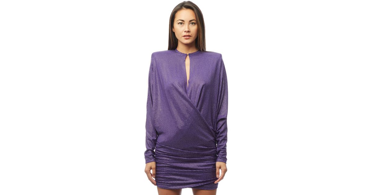 Purple Metallic Dress