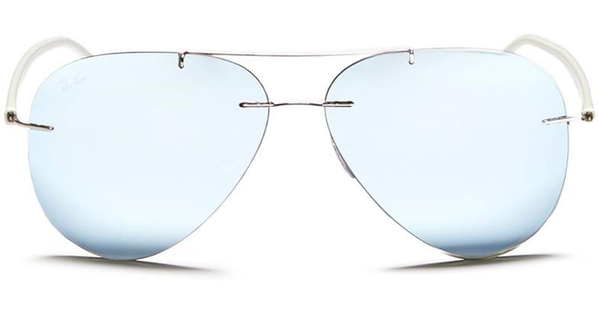 frameless ray ban sunglasses