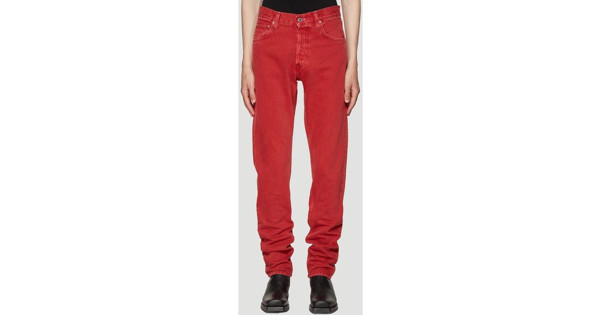 helmut lang red pants