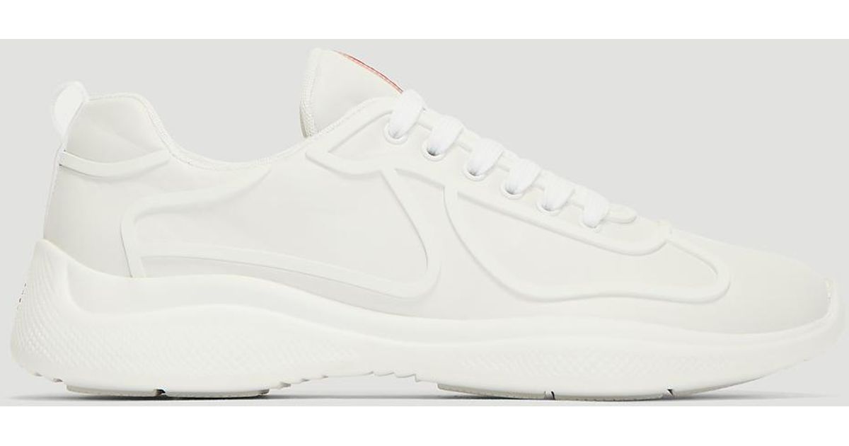 prada white mesh sneakers