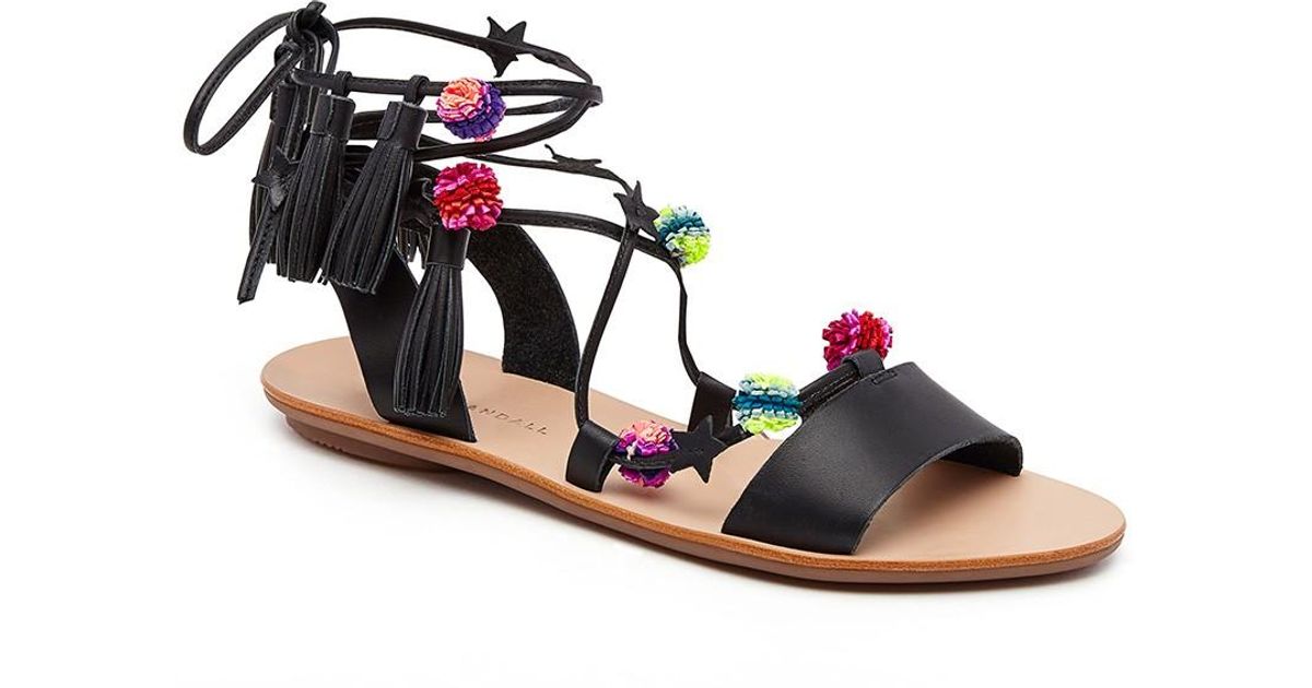 loeffler randall sandals black