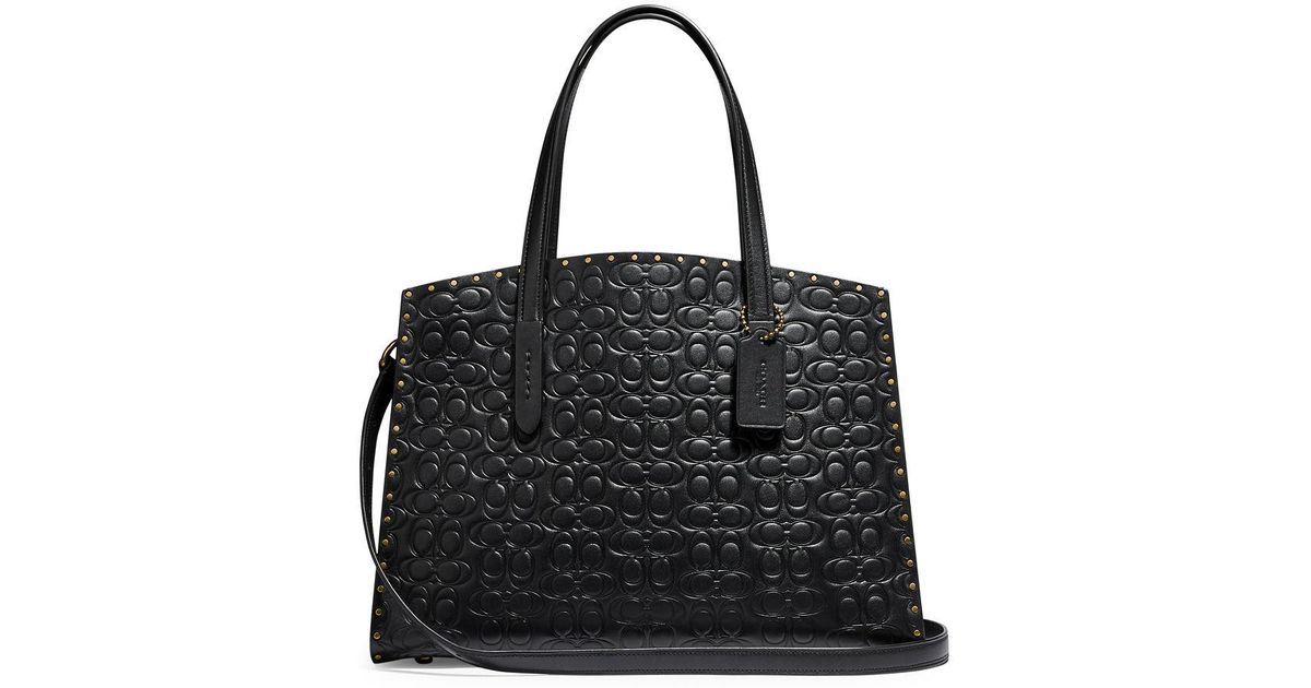 coach charlie carryall 28 signature