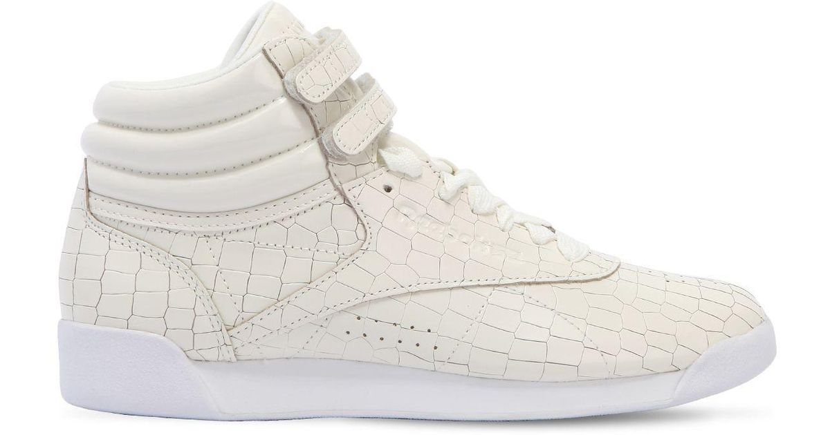 Gigi En Hadid Baskets Montantes Freestyle Reebok Lyst Cuir fn7FZq