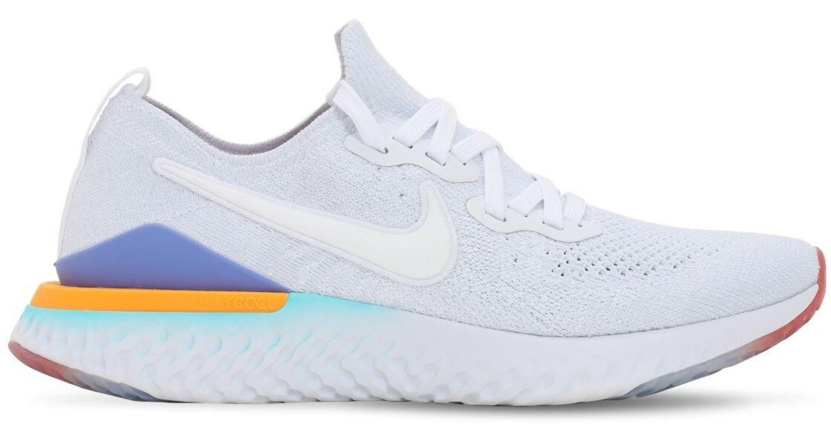 Nike Epic React Flyknit 2 Sneakers in White - Lyst