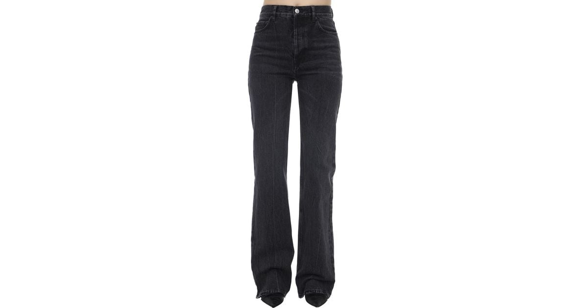 Balenciaga Straight Cotton Denim Jeans - Lyst