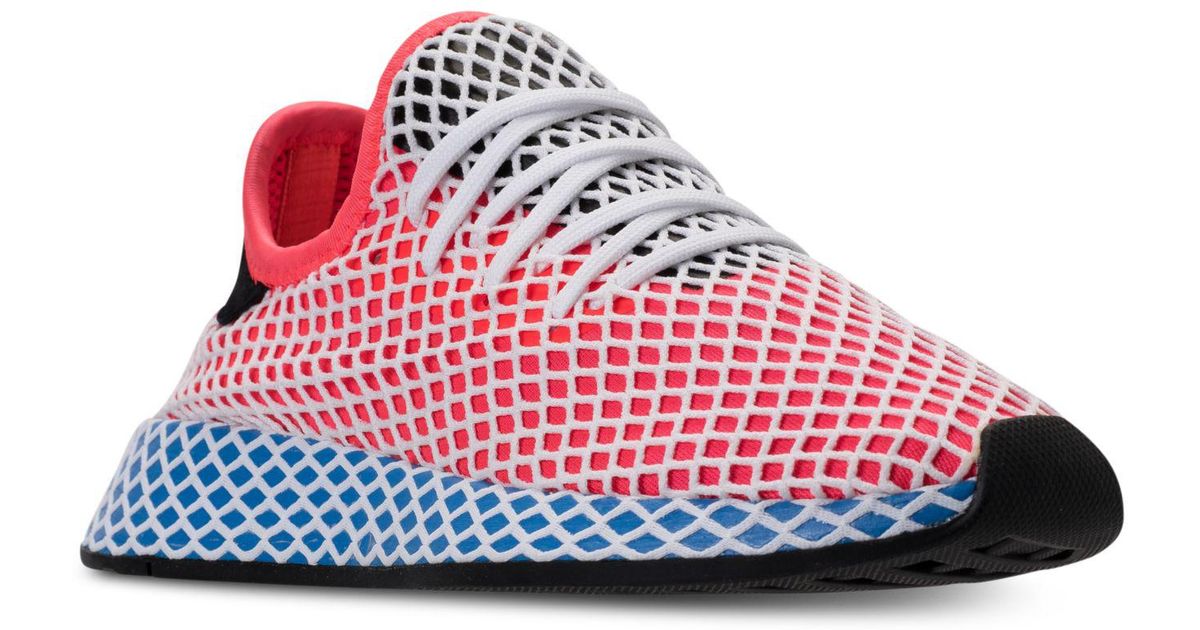 Deerupt Lyst Adidas Runner casual zapatillas de la línea de meta en rojo Deerupt Lyst Adidas Runner casual zapatillas de la línea de meta en rojo